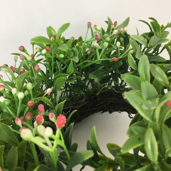 Spring Greenery Home Decor Mini Wreath Table Centerpiece Arrangement - Picture 13 of 13